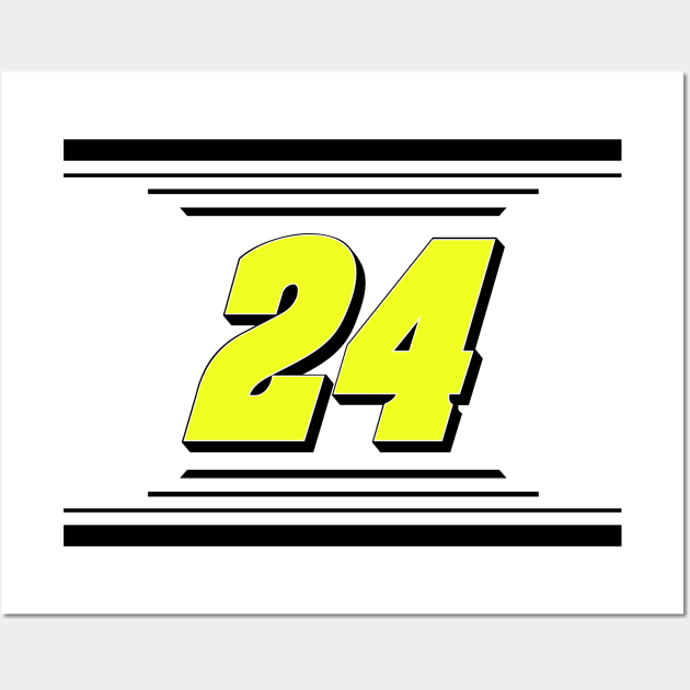 William Byron #24 2024 NASCAR Design Wall Art by AR Designs 